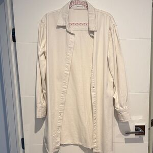 Avec Les Filles Cream Shirt Dress